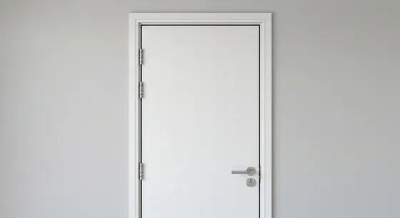 FD30 Composite Fire Door, shown in White