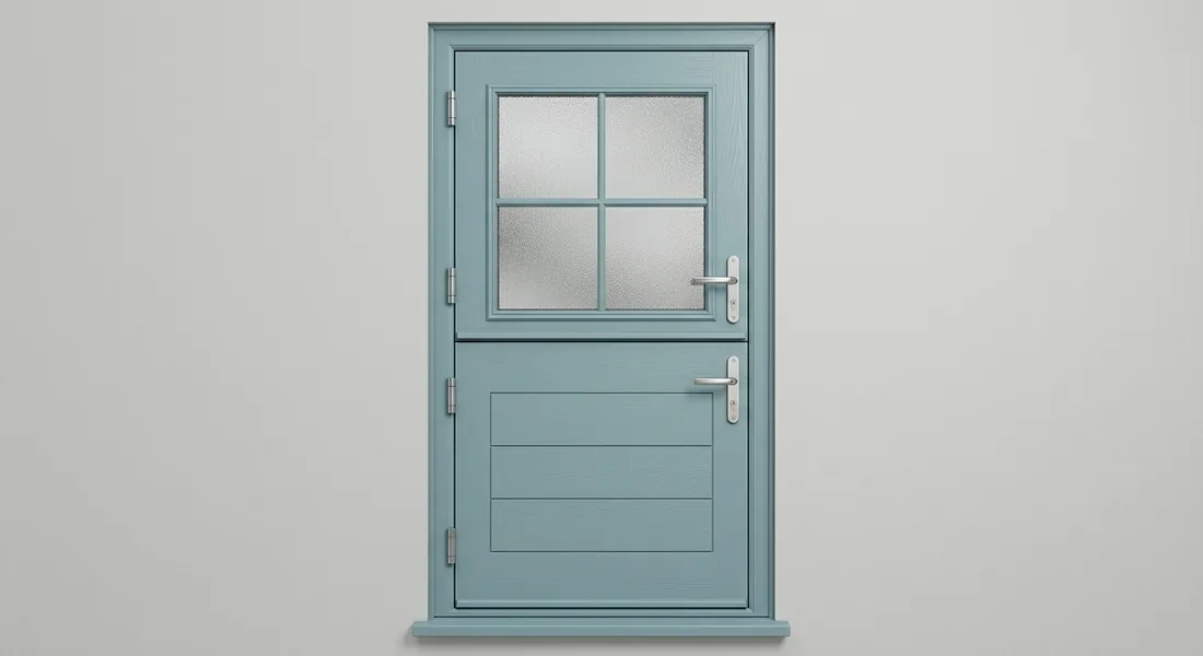 Composite Stable Door, shown in Duck Egg Blue