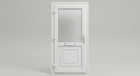 uPVC Back Door, shown in White