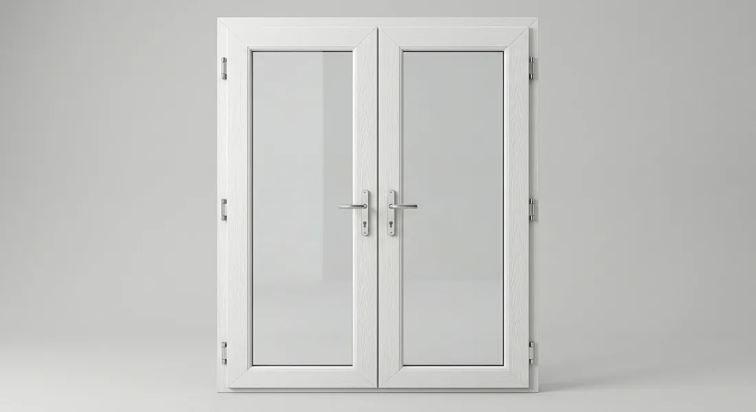 uPVC French Doors, shown in White