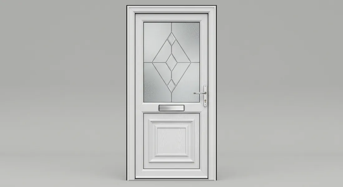 uPVC Front Door, shown in White